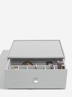 Stackers, Velký oragnizér na kosmetiku Supersize Makeup Organiser Deep Drawer Pebble Grey | šedá