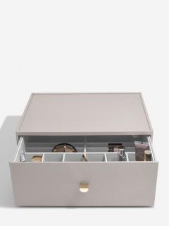 Stackers, Velký oragnizér na kosmetiku Supersize Makeup Organiser Deep Drawer Taupe | šedobéžová