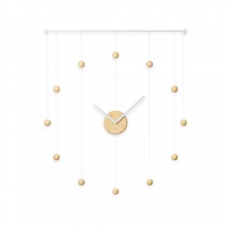 Umbra, Originální nástěnné hodiny Hangtime | přírodní, bílá