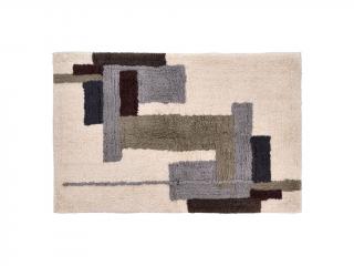 Villa Collection, Designový kusový koberec Laerk 70x110 cm Grey/Offwhite