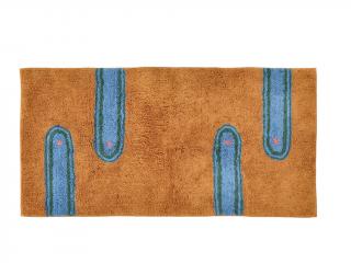 Villa Collection, Designový kusový koberec Styles 70 x 140 cm Brown/Blue/Green/Rose