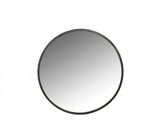 Villa Collection, Nástěnné kulaté zrcadlo Mirror Black 100 cm | Černá