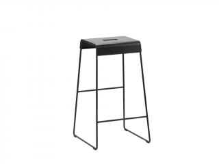 Zone Denmark, Kovová barová židle A-Stool Black 65 cm | černá