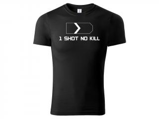CS:GO Tričko 1 Shot No Kill - černé Velikost trička: M
