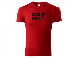 CS:GO Tričko CS:GO Classic - červené Velikost trička: L