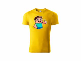 Dětské tričko Good Job - žluté Velikost trička: 122 (4-6 let)