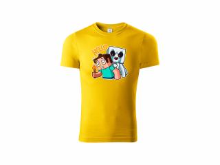 Dětské tričko Hello - žluté Velikost trička: 122 (4-6 let)