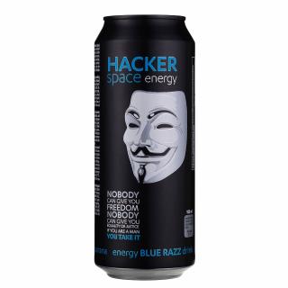 Energetický nápoj Hacker Space Energy Blue Razz - 500ml