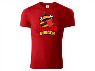 Fortnite Durrr Burger - červené Velikost trička: L