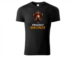 League of Legends Tričko Proudly Bronze - černé Velikost trička: L