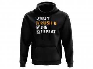 Mikina Buy Rush B Die Repeat - černá Velikost: L