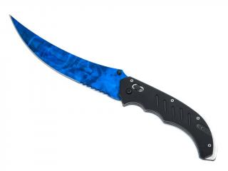 (MW) Flip Knife Long | Sapphire (Minimal Wear)
