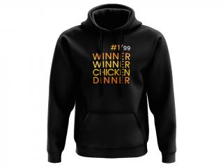 PUBG Mikina Winner Winner Chicken Dinner - černá Velikost: L