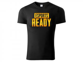 PUBG Tričko Esport Ready - černé Velikost trička: XL