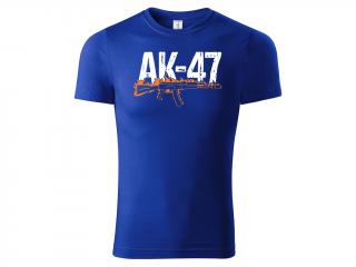 Tričko AK-47 - modré Velikost trička: M