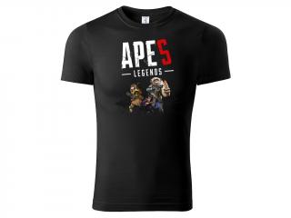 Tričko Apes Legends - černé Velikost: L