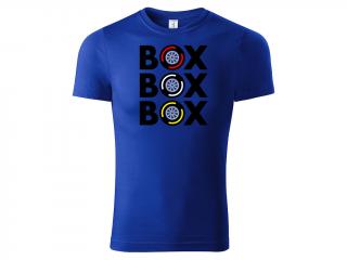 Tričko Box Box Box - modré Velikost trička: XL