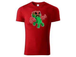 Tričko Creeper - červené Velikost trička: L