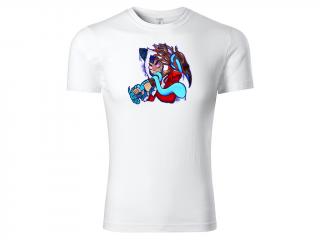 Tričko Krampus - bílé Velikost trička: XL
