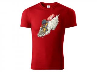 Tričko Launch - červené Velikost trička: XL