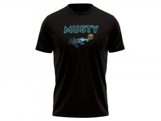 Tričko Musty Flick - Černé Velikost trička: S