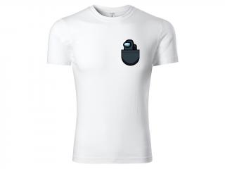 Tričko Pocket Player - bílé Velikost trička: L