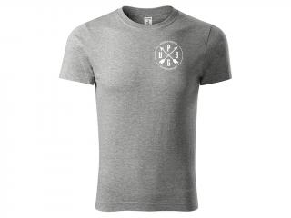 Tričko PUBG Minimalist - šedé Velikost trička: XL