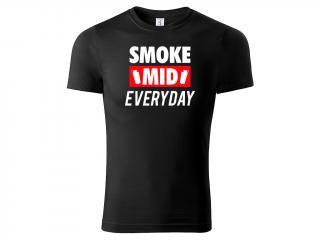 Tričko Smoke Mid Everyday - černé Velikost trička: XS