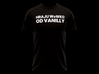 Tričko VanillaWOW - černá Velikost: S
