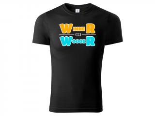 Tričko Winner or Woooer - černé Velikost trička: XL