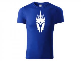 World of Warcraft Logo Lich King - modré Velikost: XL