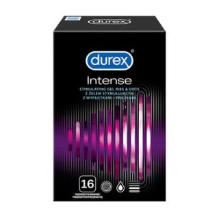 Durex Intense Orgasmic – vroubkované kondomy (16 ks)