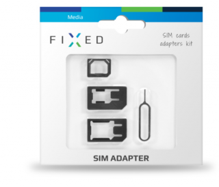 Adaptér SIM karet FIXED, nanoSIM na microSIM a miniSIM karty/z microSIM na mini SIM