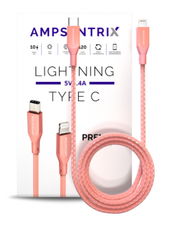 Ampsentrix Infinity kabel USB-C/Lightning Rose Gold 100cm