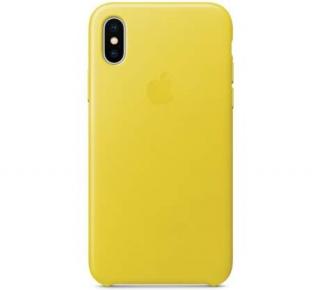 Apple Leather Case Spring Yellow - iPhone X