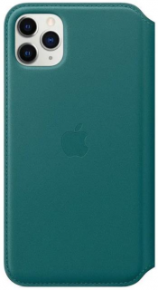 Apple Leather Folio Peacock - iPhone 11 Pro Max