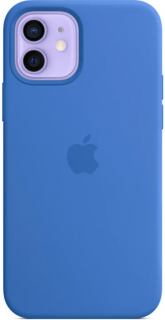 Apple Silicone Case MagSafe Capri Blue - iPhone 12 Mini