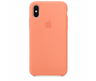 Apple Silicone Case Peach - iPhone X