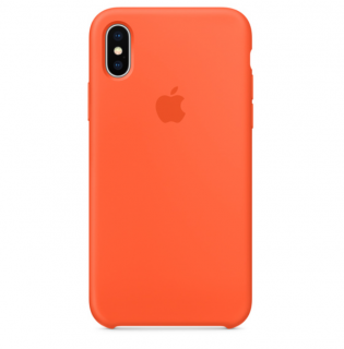 Apple Silicone Case Spicy Orange - iPhone X