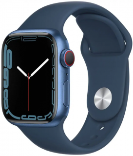 Apple Watch 7 41 mm Blue Aluminium Case Stav: A+