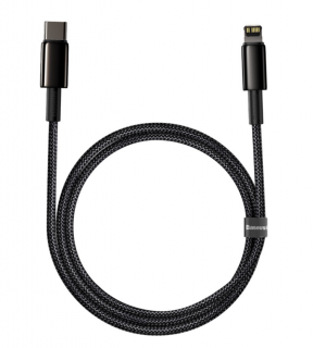 Baseus Tungsten Gold Fast Charging Data Cable Type-C/Lightning PD 20W 1m Black