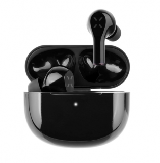 Bezdrátová TWS sluchátka FIXED Boom Pods 2 s bezdrátovým nabíjením, černá