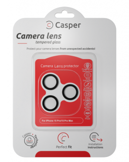 Casper Camera Lens Protector - iPhone 15 Pro/15 Pro Max Barva: Black