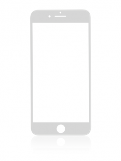 Čelní sklo + rámeček + OCA vrstva 3v1 White - iPhone 8/SE
