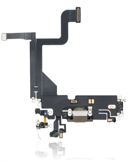 Flex kabel s nabíjecím konektorem Gold - iPhone 13 Pro