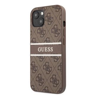 Guess PU 4G Printed Stripe Brown - iPhone 13 Mini