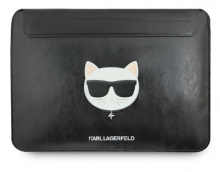 Karl Lagerfeld Choupette Head Embossed Computer Sleeve 13/14  Black