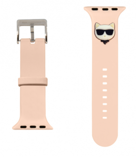 Karl Lagerfeld Choupette Head Řemínek pro Apple Watch 38/40mm Pink