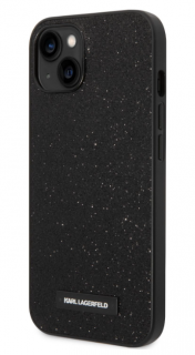 Karl Lagerfeld Glitter Plague Zadní Kryt pro iPhone 14 Plus Black