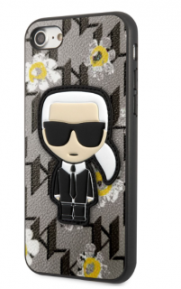 Karl Lagerfeld Ikonik Flower Kryt pro iPhone 7/8/SE2020/SE2022 Grey